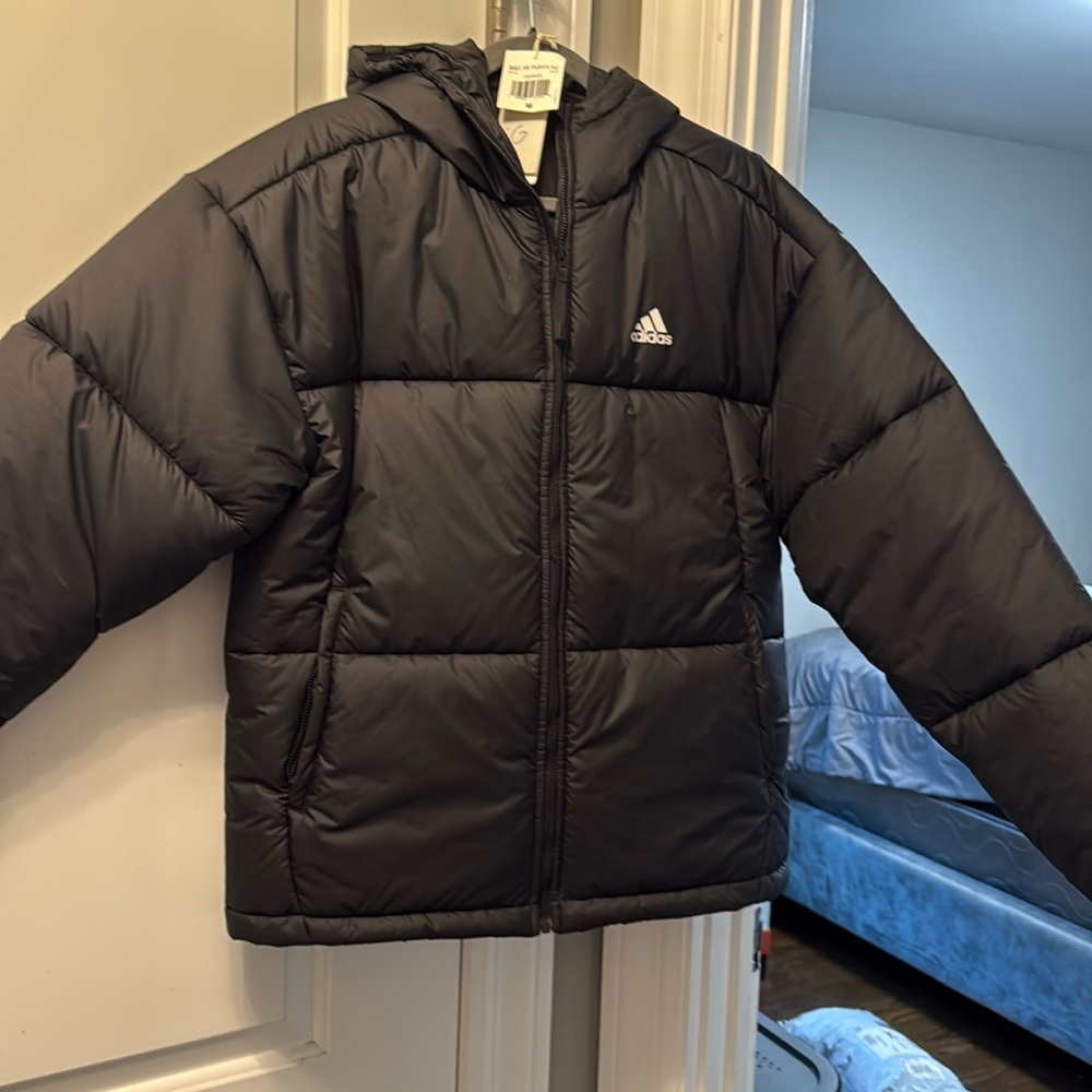 Adidas Quilted Black Jacket